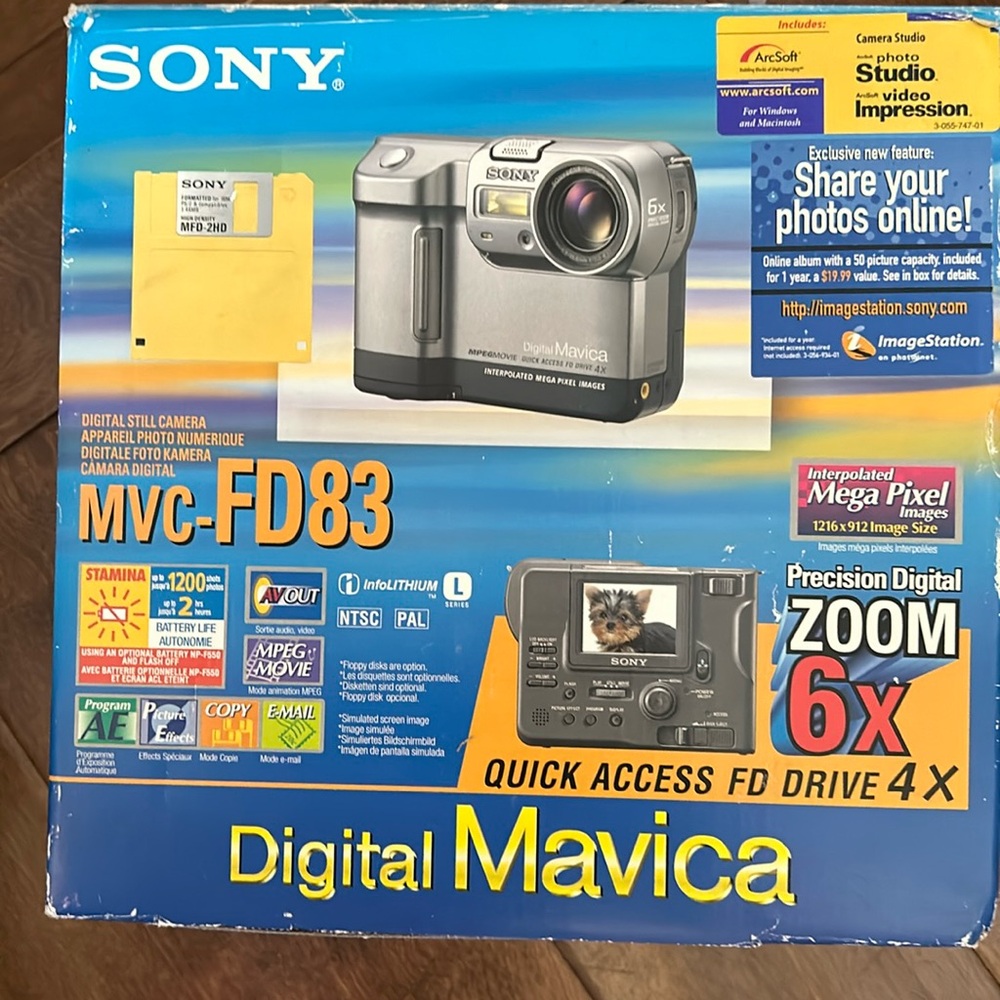 Sony digital mavica camera floppy drive